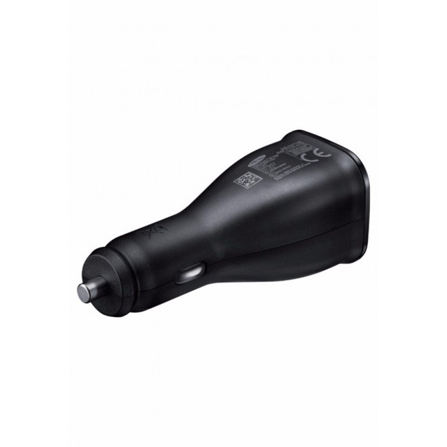 Samsung Adaptive Fast Charge Dual-Port Car Charger Compatible with Type-C Devices - Black