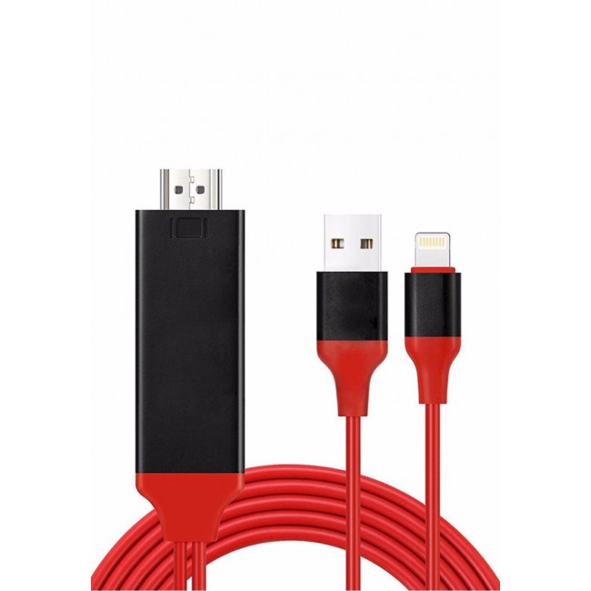 Margoun Lightning to HDMI TV Video Adapter Plug and Play Cable