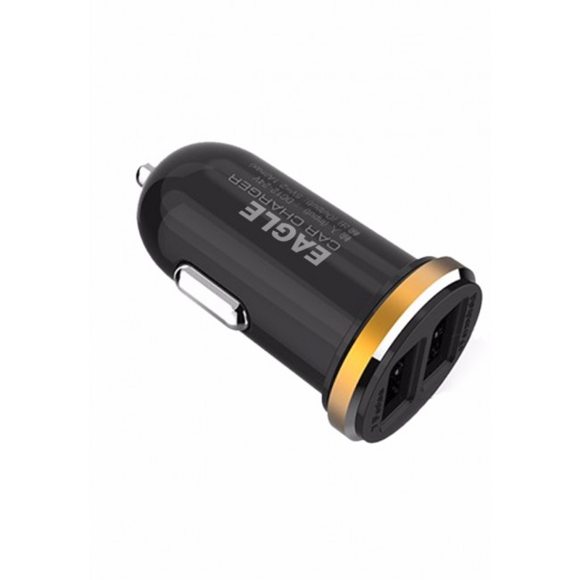 Eagle DL-C22 Universal USB Car Charger - Black