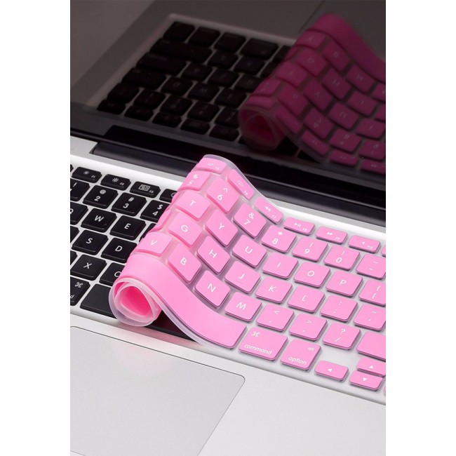 Hard Cover with Keyboard Skin for MacBook Pro Retina 13 inch A2251 A2289 A2159 A1989 A1706 A1708- Pink