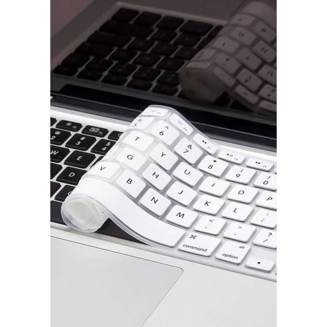 Margoun Hard Cover with Matching Color Keyboard Skin for MacBook Air 13-inch MBA - White