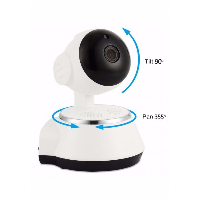 Margoun Wi-Fi Smart Net Camera (8GB Micro SD Card Included) - White