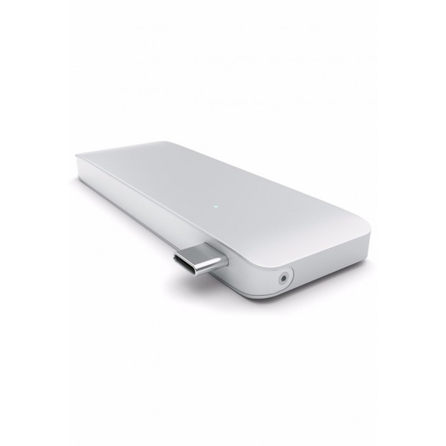 Margoun Type-C Pass-Through USB Hub with USB-C Charging Port - Silver