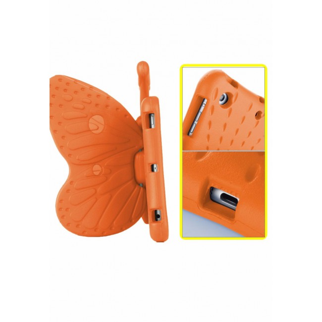 Margoun Butterfly Design Shockproof Case Cover for iPad Mini 4, Orange
