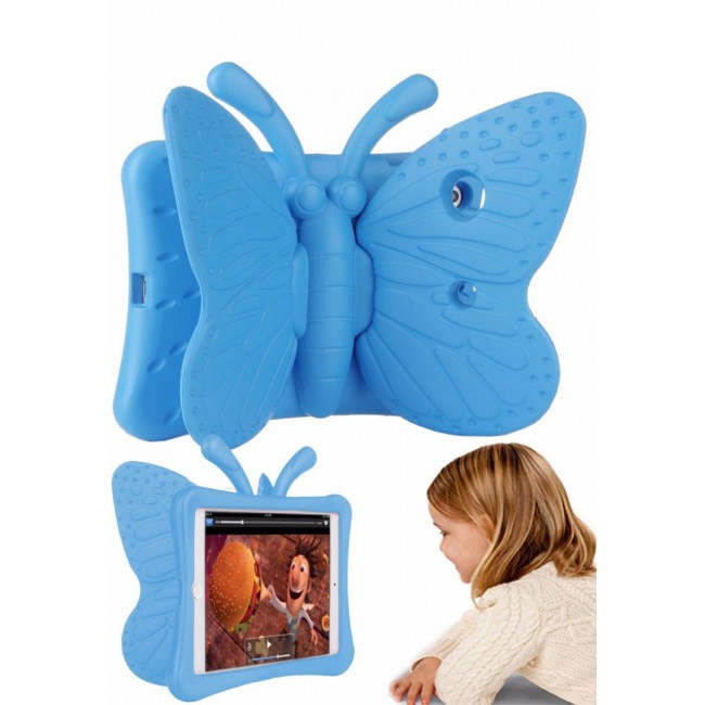 Margoun Butterfly Design Shockproof Case Cover for iPad Mini 4, Blue
