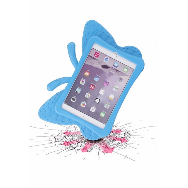 Margoun Butterfly Design Shockproof Case Cover for iPad Mini 4, Blue