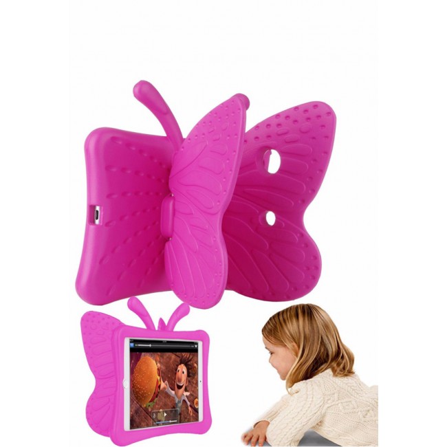 Margoun Butterfly Design Shockproof Case Cover for iPad Mini 4, Pink