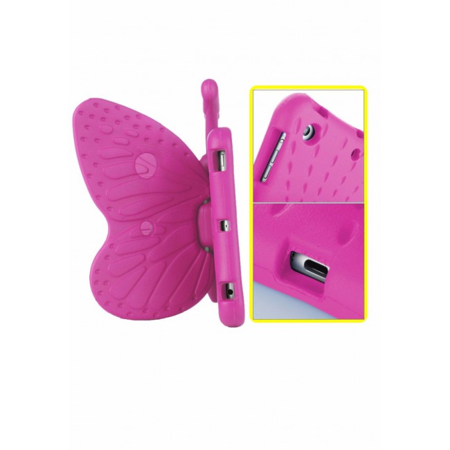 Margoun Butterfly Design Shockproof Case Cover for iPad Mini 4, Pink