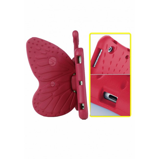 Margoun Butterfly Design Shockproof Case Cover for iPad Mini 4, Red