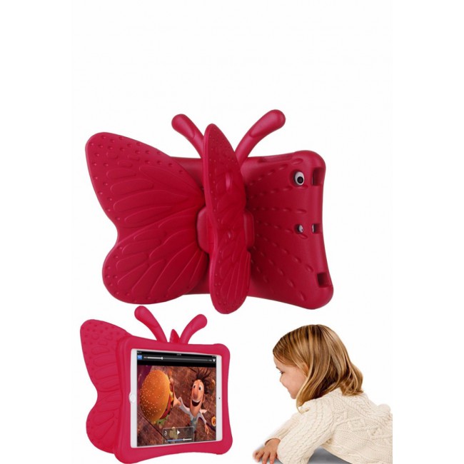 Margoun Butterfly Design Shockproof Case Cover for iPad Mini 4, Red