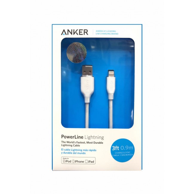 Anker PowerLine Lightning Cable - White