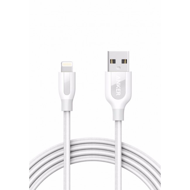 Anker PowerLinePlus 10ft Lightning Cable - White