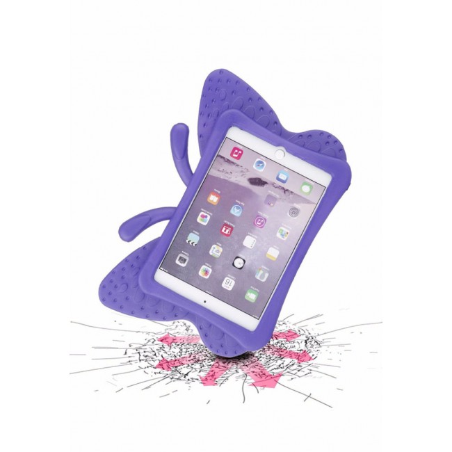 Margoun Butterfly Design Shockproof Case Cover for iPad Air 9.7 in Purple