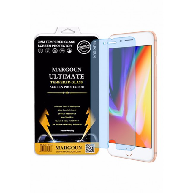 Margoun Tempered Glass Screen Protector for Apple iPhone 8 Plus