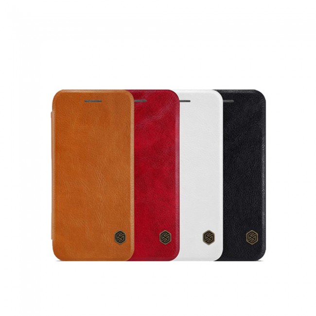 Nillkin Qin Series Leather Flip Case Cover For Apple iPhone 7 - Black