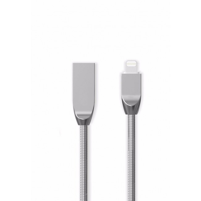 Margoun Spring Zinc Alloy Lightning Cable - Silver