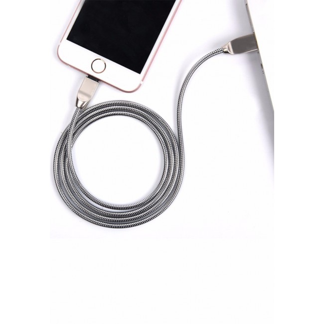 Margoun Spring Zinc Alloy Lightning Cable - Silver