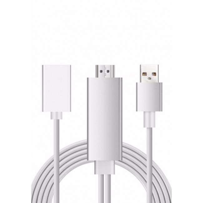 Margoun A5-01 2-in-1 HDMI Cable - Silver