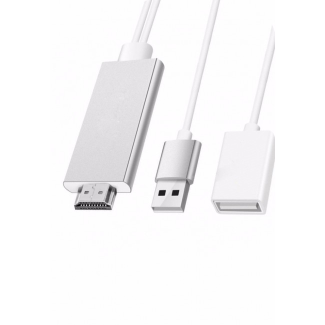 Margoun A5-01 2-in-1 HDMI Cable - Silver