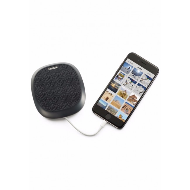 SanDisk 128GB iXpand Base for iPhone Charging and Backup - Silver