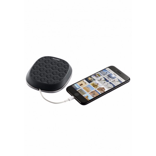 SanDisk 128GB iXpand Base for iPhone Charging and Backup - Silver