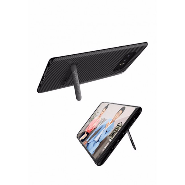 Totu Design Case Cover with Kickstand for Samsung Galaxy Note 8 - Black