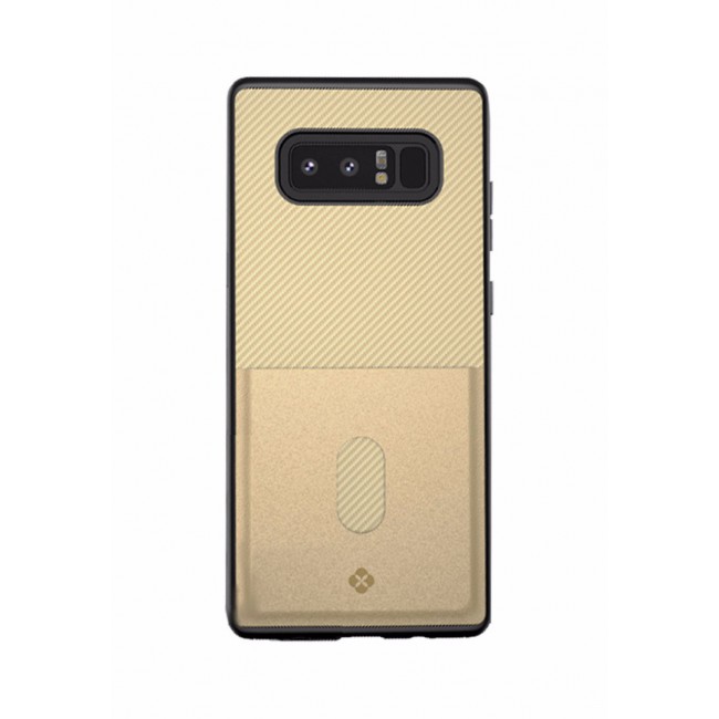 Totu Jazz Series Case Cover with Card Slot for Samsung Galaxy Note 8 - Gold