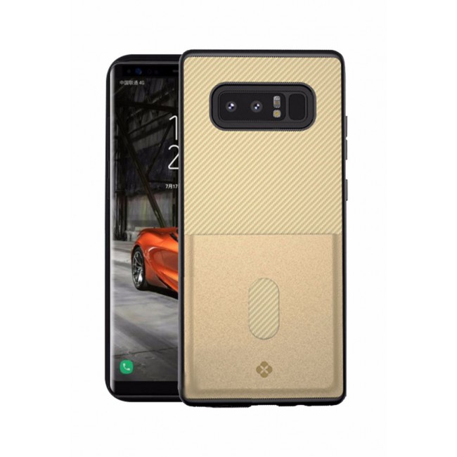 Totu Jazz Series Case Cover with Card Slot for Samsung Galaxy Note 8 - Gold