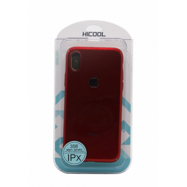 HICOOL Ultra-Slim Case Cover for iPhone X and XS- Red
