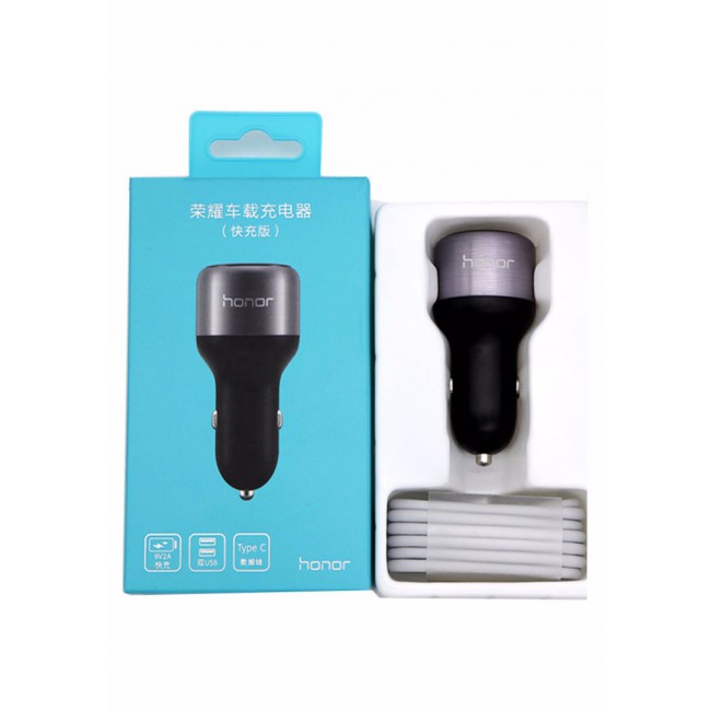 Huawei Honor Type C Fast Car Charger with Dual USB Port