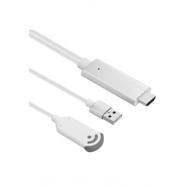 MiraScreen HDTV Adapter TV HDMI Wi-Fi Cable - Silver