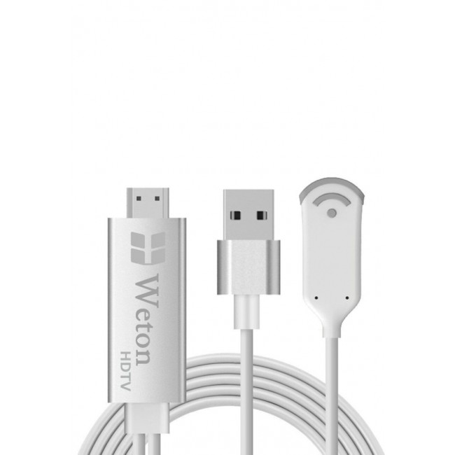 MiraScreen HDTV Adapter TV HDMI Wi-Fi Cable - Silver