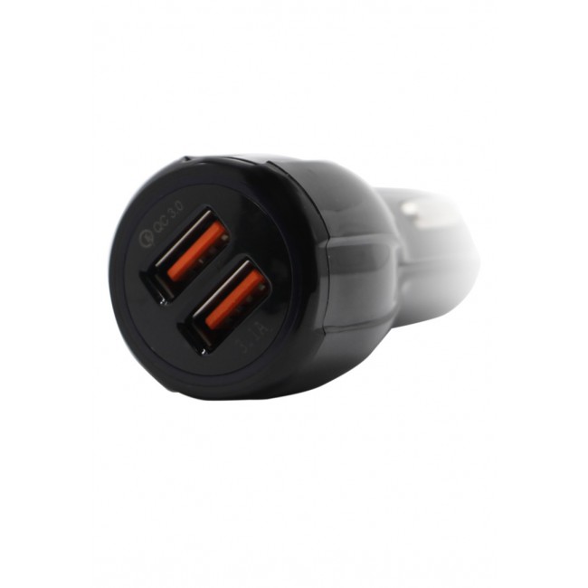 Margoun 2-Port USB Fast Car Charger - Black