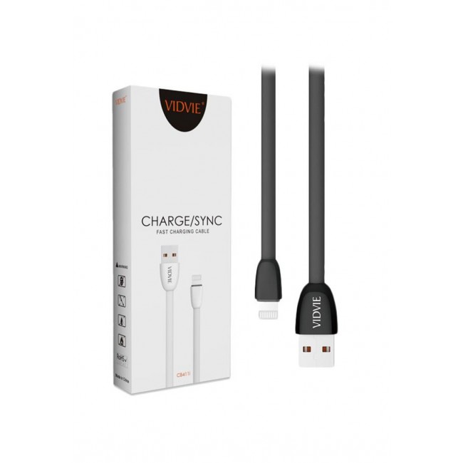 Vidvie CB411V Fast Charging Lightning Cable - Black