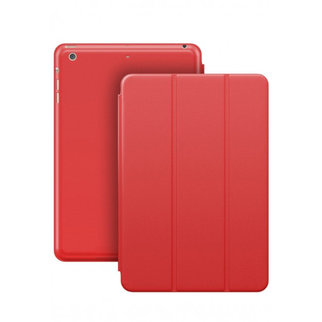 Margoun Apple iPad Air 2013 9.7 inches Trifold Case Smart Folio Cover - Red