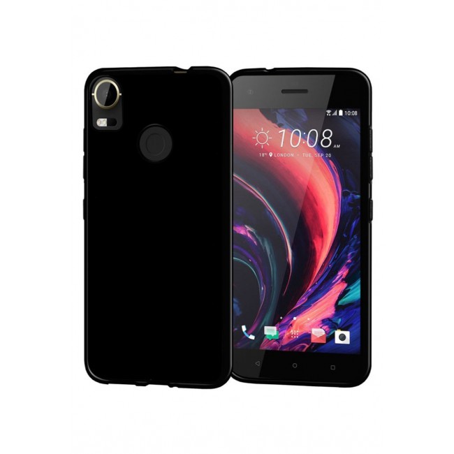 Margoun Case for HTC Desire 10 Pro TPU Back Cover STK01 - Black