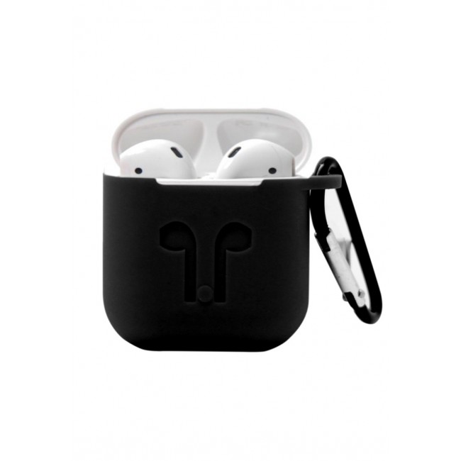 Piblue for Apple AirPods Detachable Protective Belt Clip Case - Black
