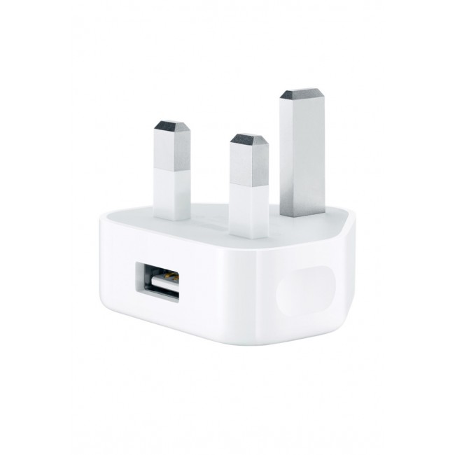 Margoun 5W USB Fast Power Adapter For Apple Devices With Lightning To USB Cable - White