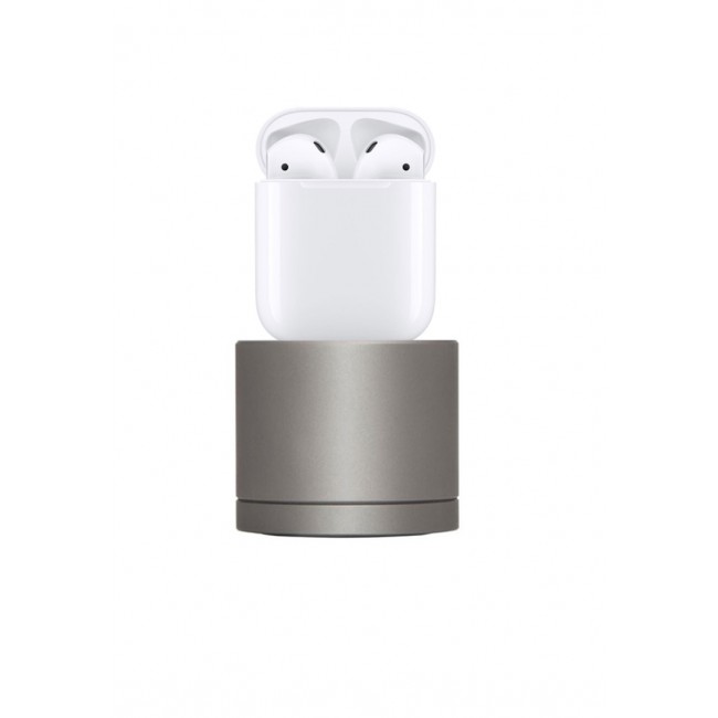Coteetci Aluminum Series Dock Charger for AirPods 2.4A (NFT) - Space Grey