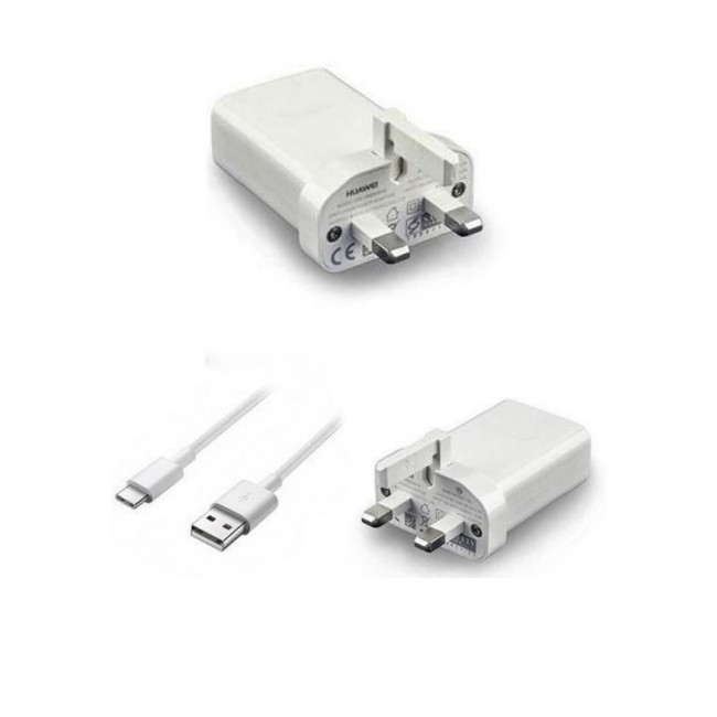 Huawei Quick Wall Charger with Type-C Data Cable 18W - White