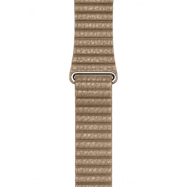Apple Watch Band 42-44-45mm Leather Loop Strap Henlein Series by Margoun - Light Brown