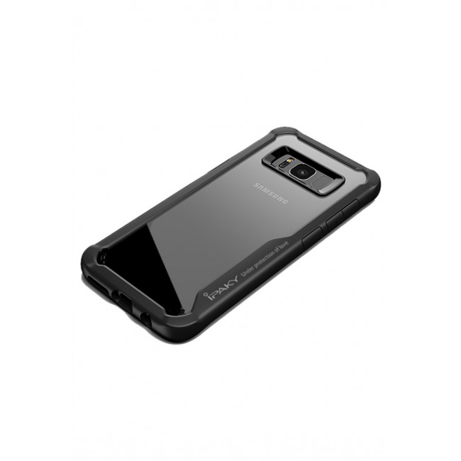 Ipaky 2-in-1 Case for Samsung Galaxy S8+ Back Cover - Black