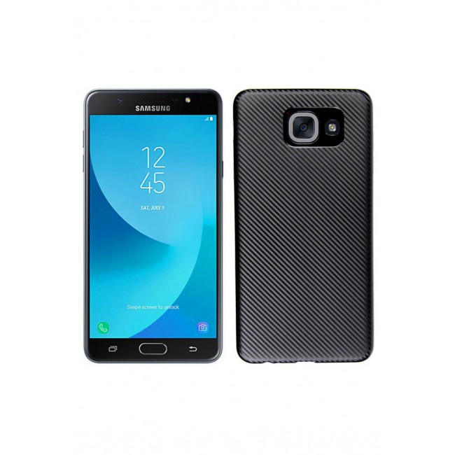 Margoun Carbon TPU Carbon Fiber Case for Samsung Galaxy J7 Max - Black