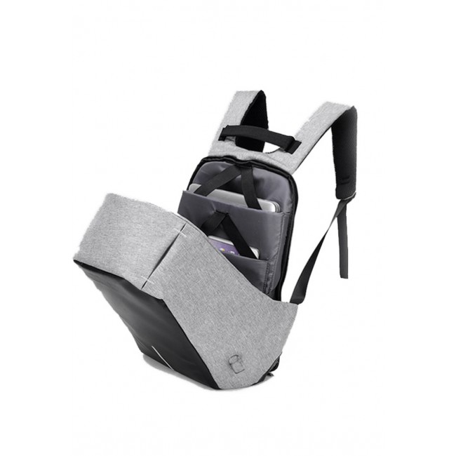 Margoun Anti-Theft Waterproof Backpack with USB Charging Port - Grey