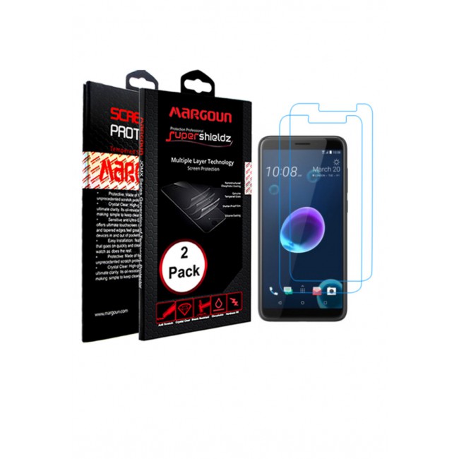 Margoun 2-Pack Screen Protector for HTC Desire 12