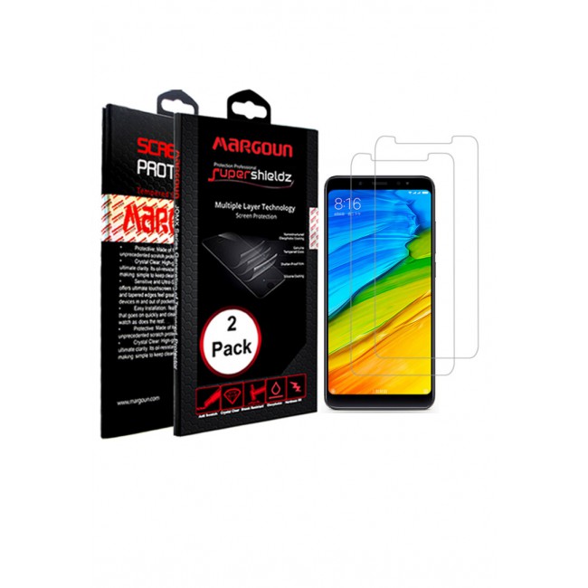 Margoun 2-Pack Screen Protector for Xiaomi Redmi Note 5