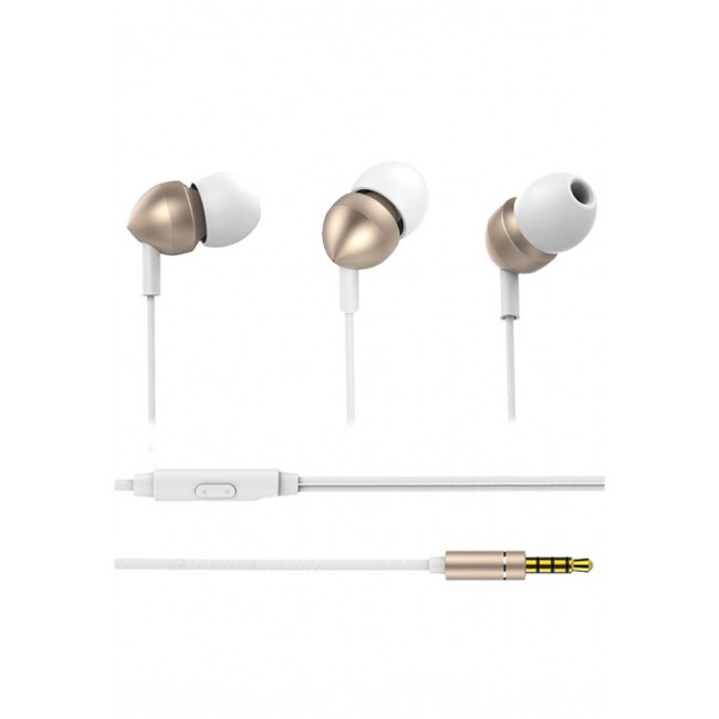 LAPAS A2 Subwoofer In-Ear Headphones with Mic (NFT) - Gold