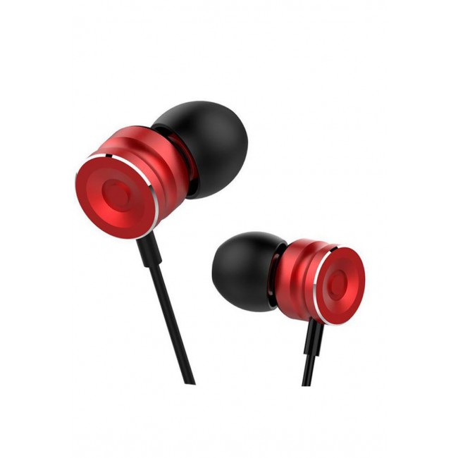 LAPAS A3 Subwoofer In-Ear Headphones with Mic (NFT) - Red