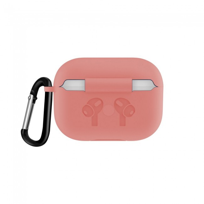 Airpods Pro  Silicone Case Cover with Carabiner - Violet Purple