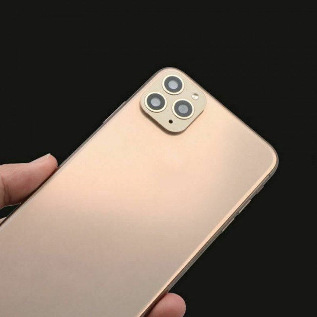 IPhone X Change to iPhone 11 Pro Camera Metal Glass Lens Cover - Black , Gold , Silver , Green